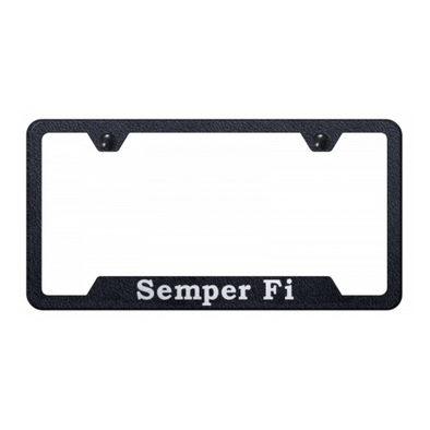 semper-fi-cut-out-frame-laser-etched-rugged-black-40732-classic-auto-store-online