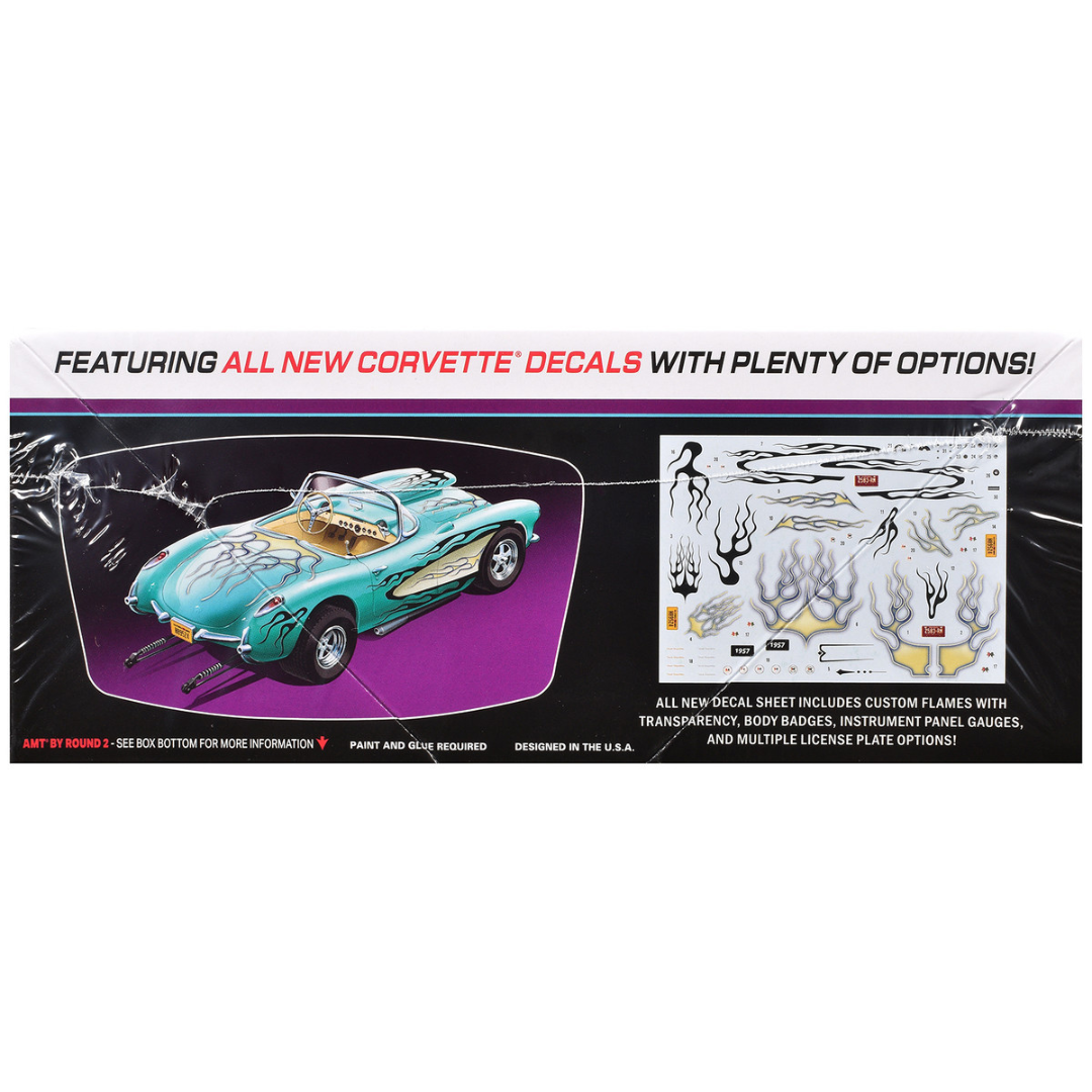 Skill 2 Model Kit 1957 Chevrolet Corvette Street Machine "Kustom Kruisers" Series 1/25 Scale Model