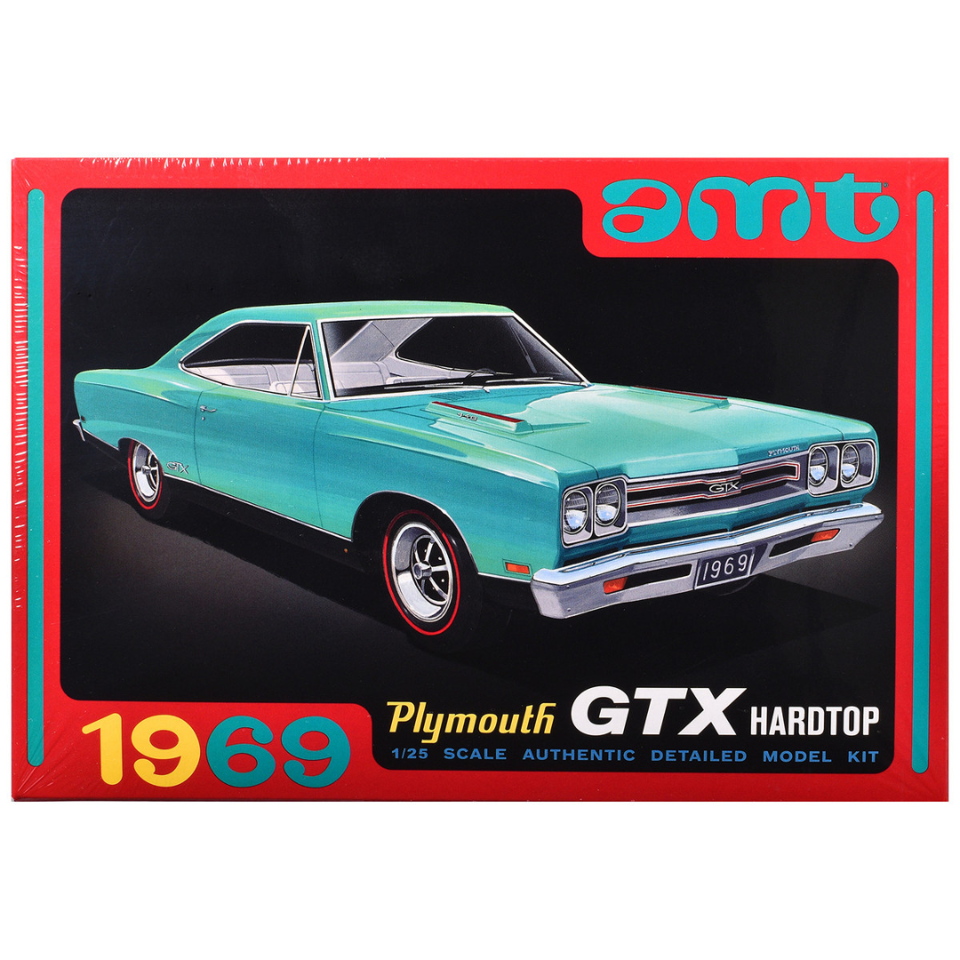 Skill 2 Model Kit 1969 Plymouth GTX Hardtop 1/25 Scale Model