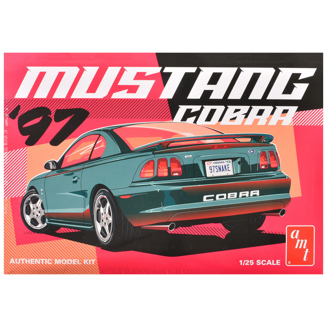 Skill 2 Model Kit 1997 Ford Mustang Cobra 1/25 Scale Model