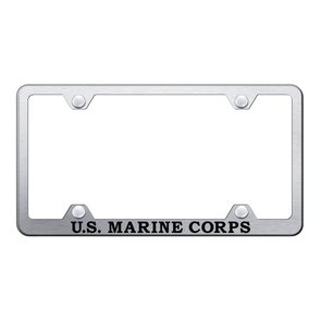 u-s-m-c-name-steel-wide-body-frame-laser-etched-brushed-40374-classic-auto-store-online