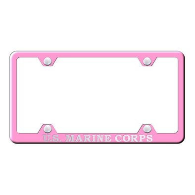 u-s-m-c-name-steel-wide-body-frame-laser-etched-pink-40376-classic-auto-store-online