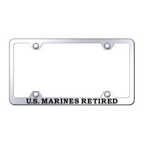 U.S. Marines Retired Steel Wide Body Frame - Etched Mirrored