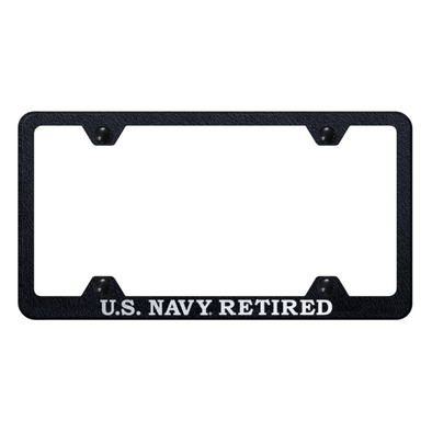 U.S. Navy Retired Steel Wide Body Frame - Etched Rugged