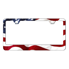 USA Flag PC Frame - UV Print on Black