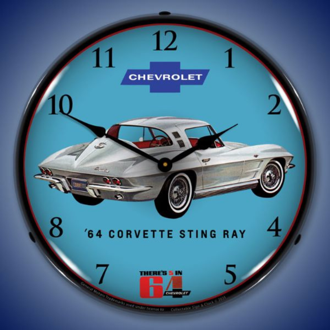 1964-c2-corvette-sting-ray-coupe-lighted-wall-clock