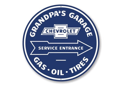 grandpas-garage-chevrolet-service-entrance-aluminum-sign