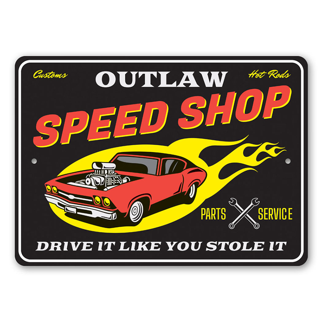 outlaw-speed-shop-aluminum-sign