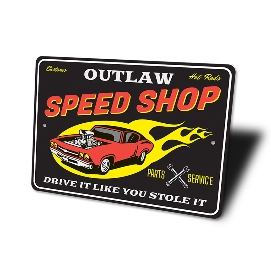 outlaw-speed-shop-aluminum-sign