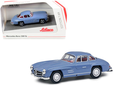 mercedes-benz-300-sl-blue-with-red-interior-1-64-diecast-model-car-by-schuco