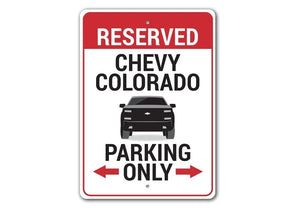 chevy-colorado-parking-aluminum-sign
