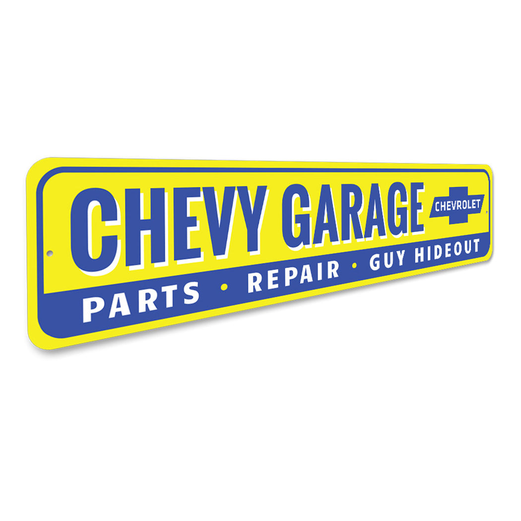 chevy-garage-guy-hideout-aluminum-sign