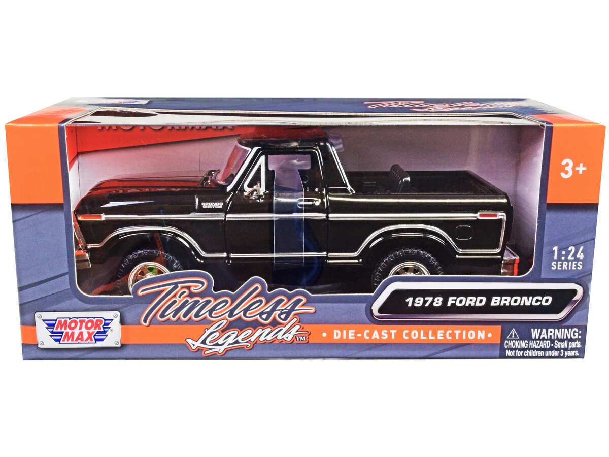 1978-ford-bronco-custom-open-top-black-timeless-legends-series-1-24-diecast-model-car-by-motormax
