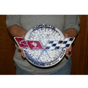 c3-corvette-25th-anniversary-emblem-steel-sign-1978