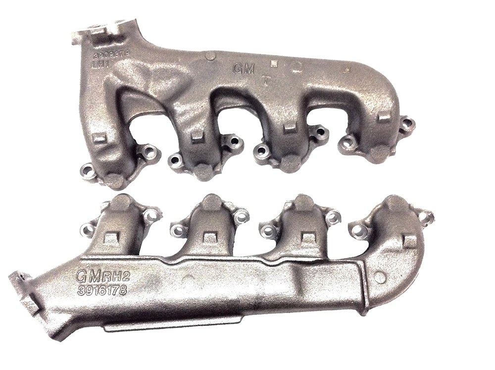 1966-1972 Chevrolet Chevelle Exhaust Manifolds - Big Block Pair W/O Air Injection Ports - CA