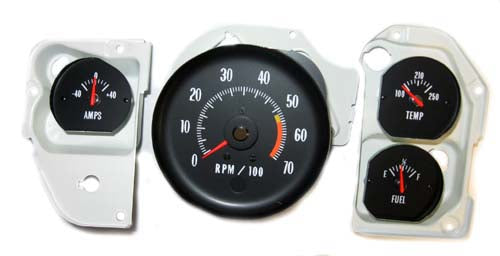 1971-1972 Chevrolet Chevelle SS Gauge Conversion Kit - 5000 RPM - CA