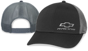 chevy-racing-bowtie-black-grey-mesh-performance-fabric-hat-cap