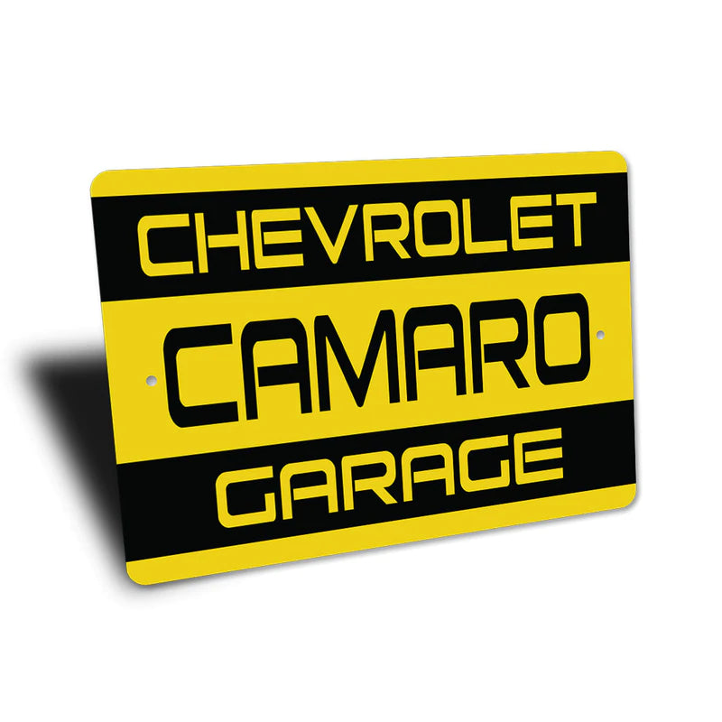 Chevrolet Camaro Garage Aluminum Sign Classic Auto Store Online