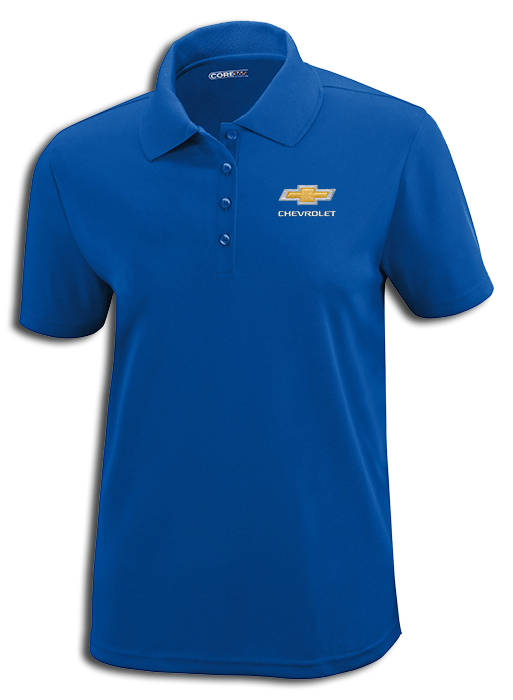 ladies-chevrolet-gold-bowtie-core365-polo