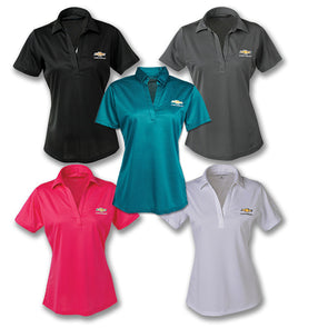 ladies-chevrolet-gold-bowtie-silk-touch-polo