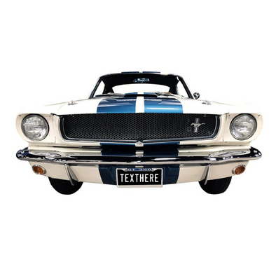 Shelby Mustang GT350 Front Bumper Metal Sign - Personalized License Plate