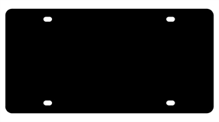 Acrylic License Plate Blank