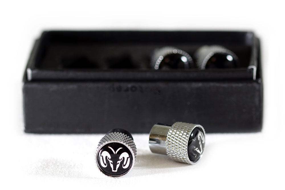 Ram Head Knurled Valve Caps