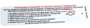 1968-1968 Corvette Label. Emission 350 Horsepower - CA-0202-Corvette-Store-Online
