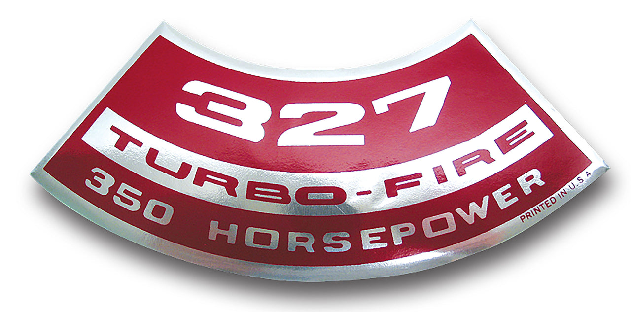 1967-1968 Corvette Decal. Air Cleaner 327/350 - CA-0299-Corvette-Store-Online