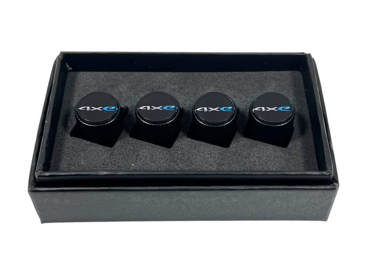 Jeep 4XE Black Knurled Valve Stem Caps