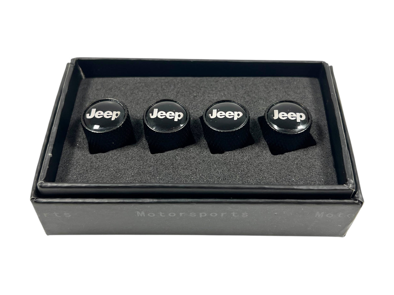 Jeep Black Knurled Valve Stem Caps