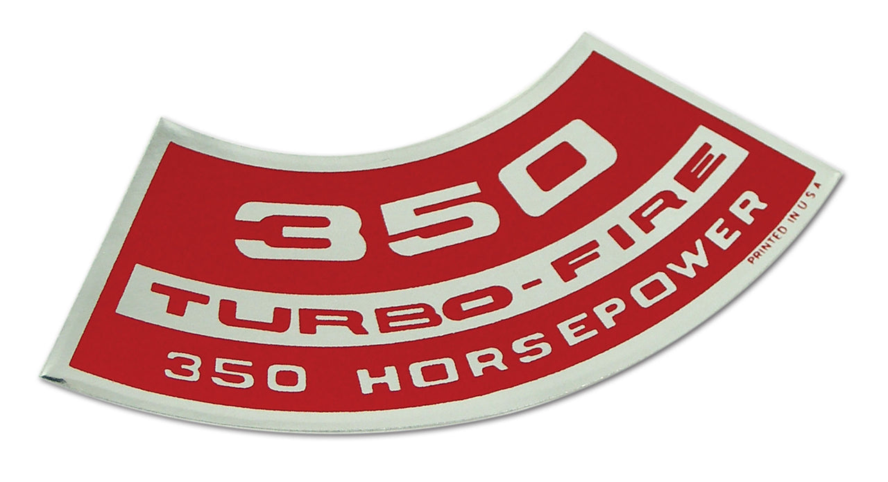 1969-1970 Corvette Decal. Air Cleaner 350/350 - CA-0301-Corvette-Store-Online