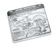 1968-1973 Corvette Decal. Jacking Instruction - CA-0360-Corvette-Store-Online