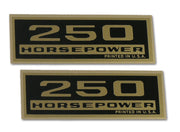 1962-1965 Corvette Decals. Valve Cover 250 Horsepower - CA-0387-Corvette-Store-Online