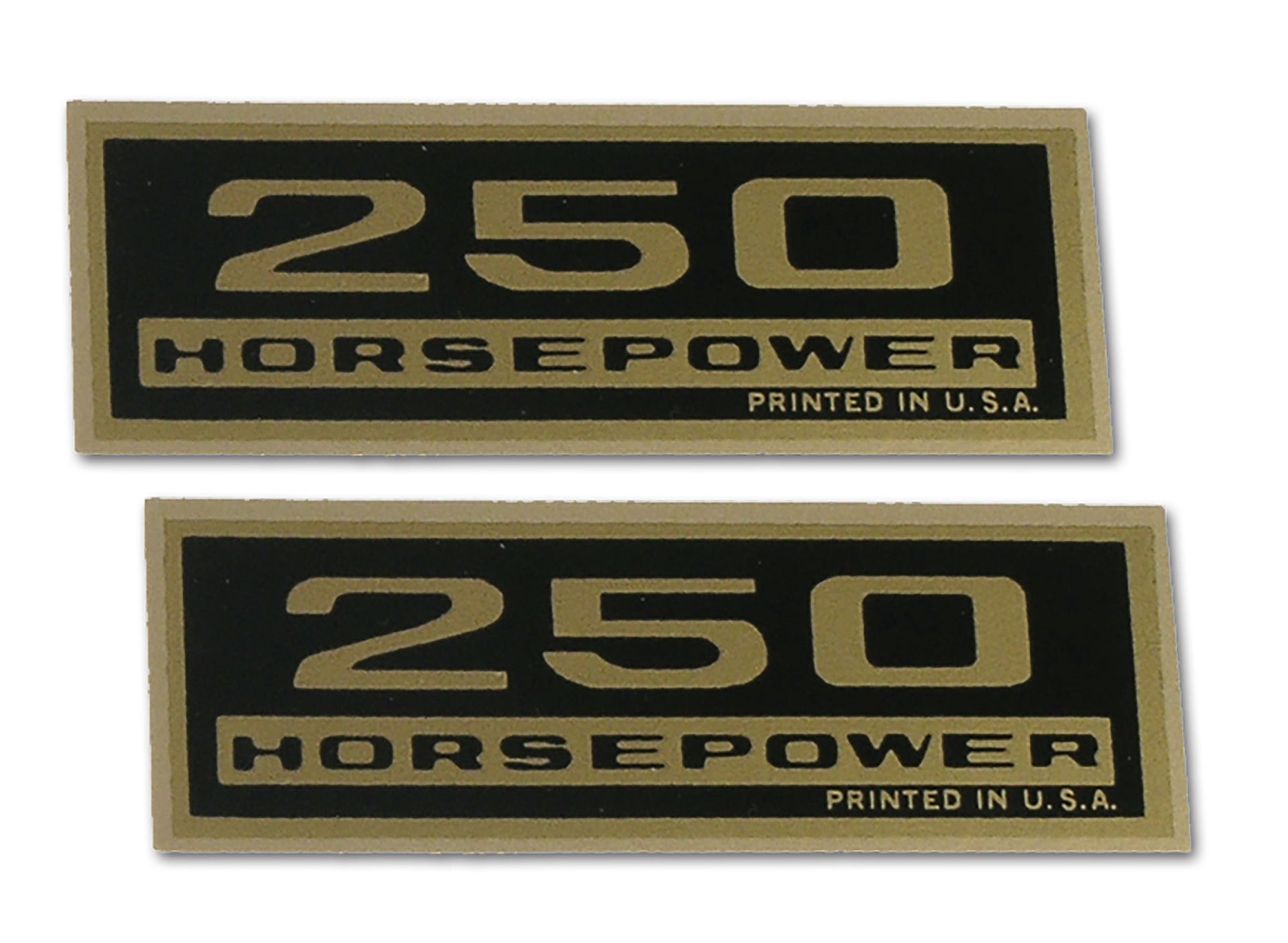 1962-1965 Corvette Decals. Valve Cover 250 Horsepower - CA-0387-Corvette-Store-Online