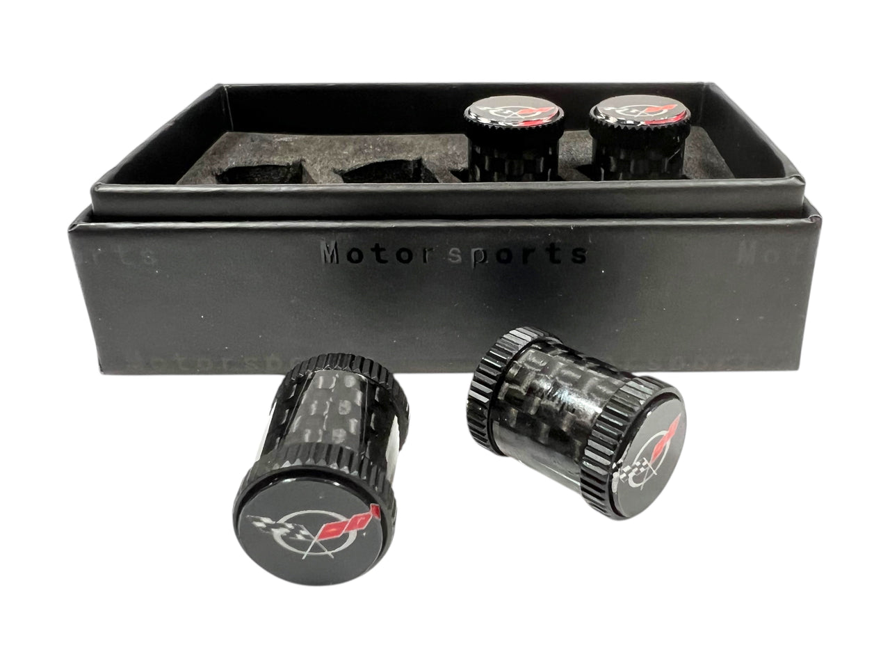 Chevrolet Corvette C5 Carbon Fiber Valve Stem Caps