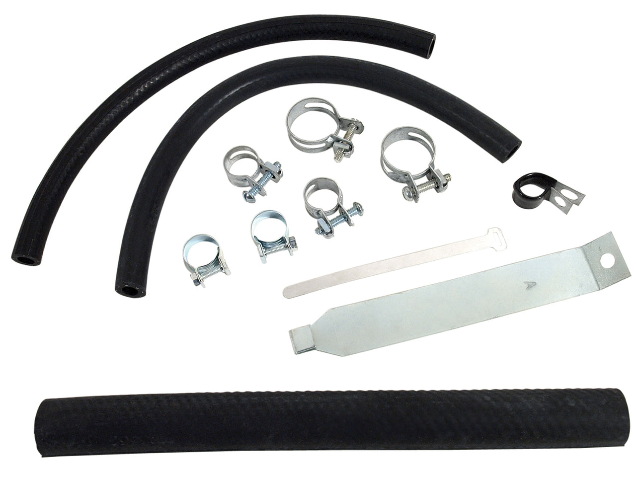 1961-1962 Corvette Expansion Tank Installation Kit - Hoses, Clamps, Mounting Strap - CA