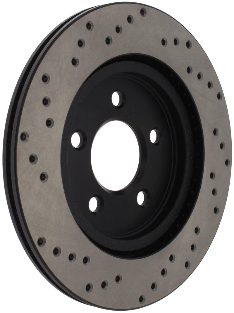 StopTech 05-10 Ford Mustang V6/4.0L / GT V8/4.6L Cross Drilled Left Re