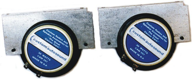 Dual dash speaker assembly with Kenwood speakers, Custom Autosound KNW-1013