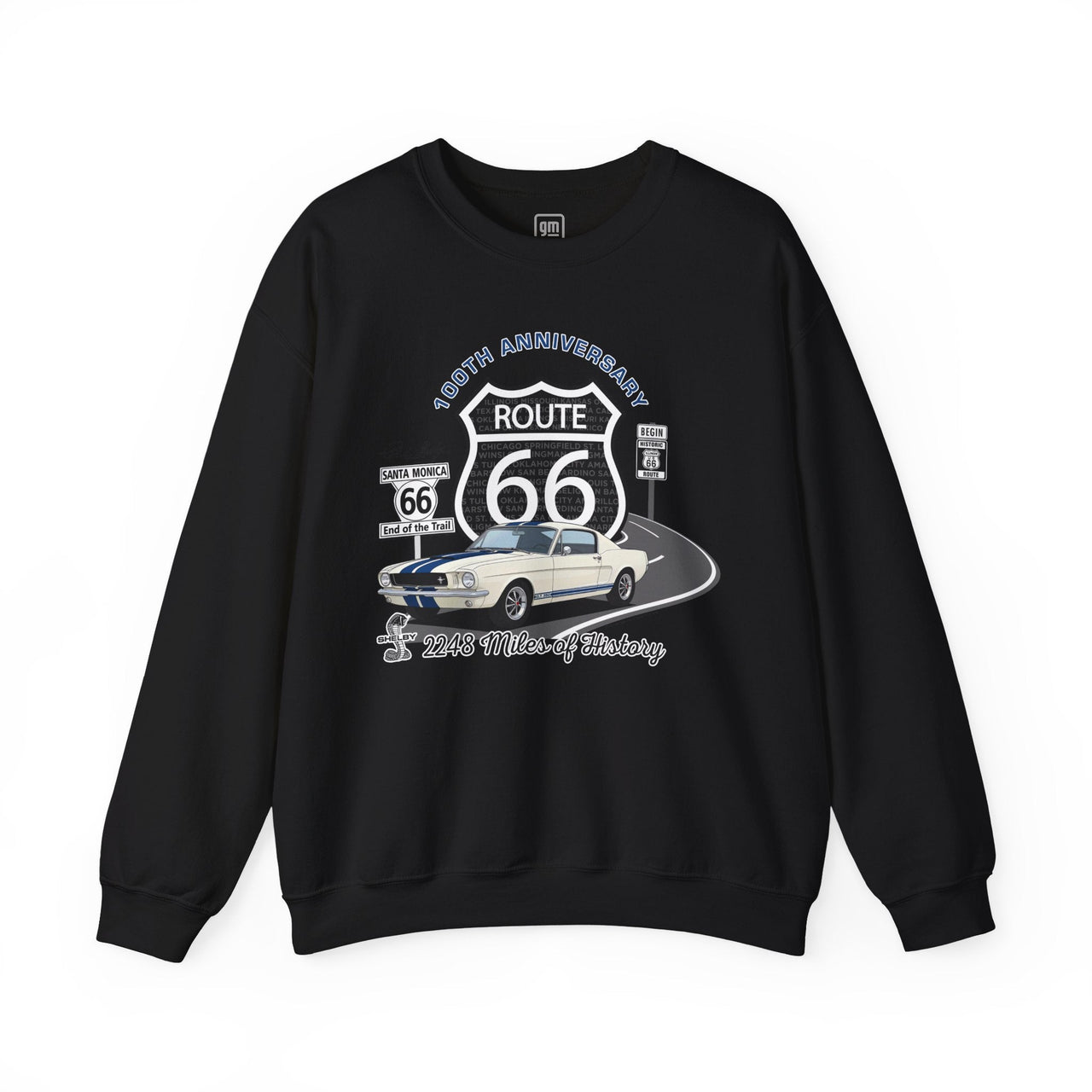 Shelby GT350 Route 66 100th Anniversary Crew Neck Sweatshirt