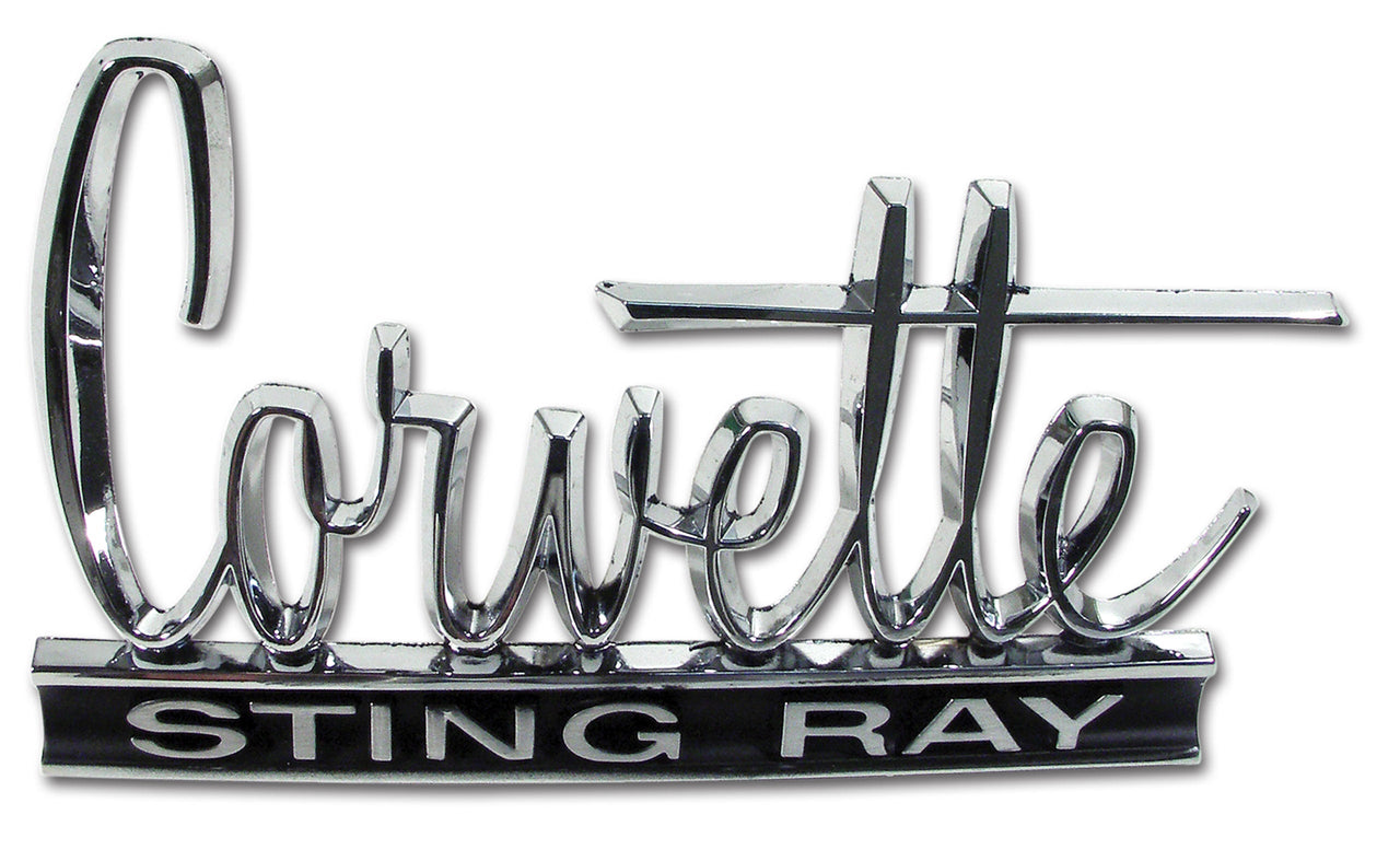 1966-1967 Corvette Emblem Stingray - 66 Front & 66-67 Rear - CA