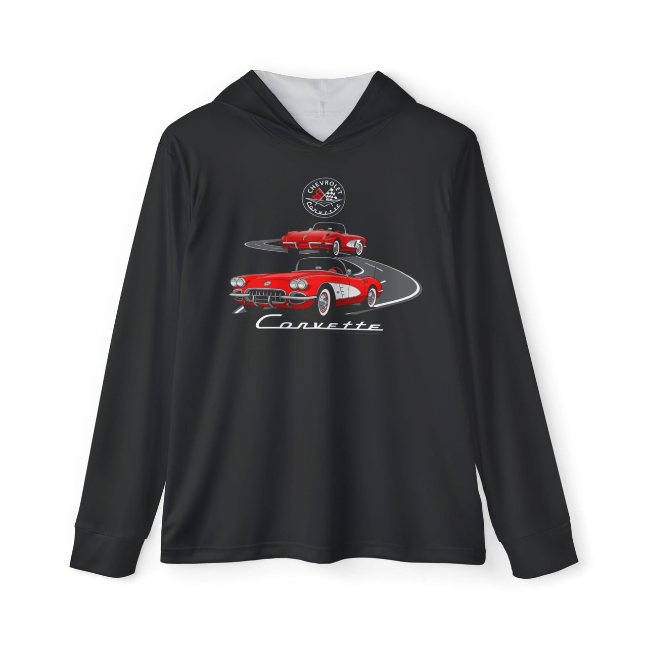 C1 Corvette Dual View Hooded Performance Hoodie – Legends of the Road, Perfect for the Corvette Fan