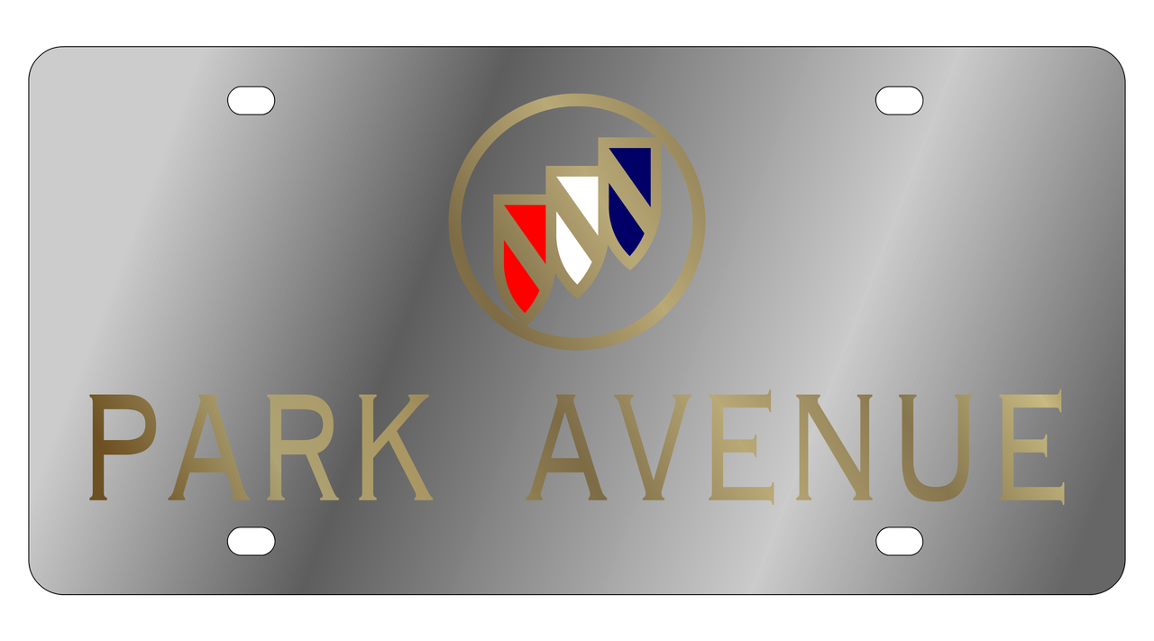 Buick Park Ave Stainless Steel license Plate