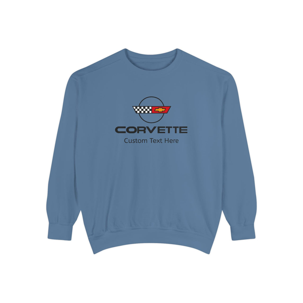 Personalized C4 Corvette Comfort Colors® Unisex Garment-Dyed Premium Sweatshirt, Cotton Blend, Relaxed Fit, Chevrolet Enthusiasts, Official Licensed Apparel, Perfect Gift for Him or Her