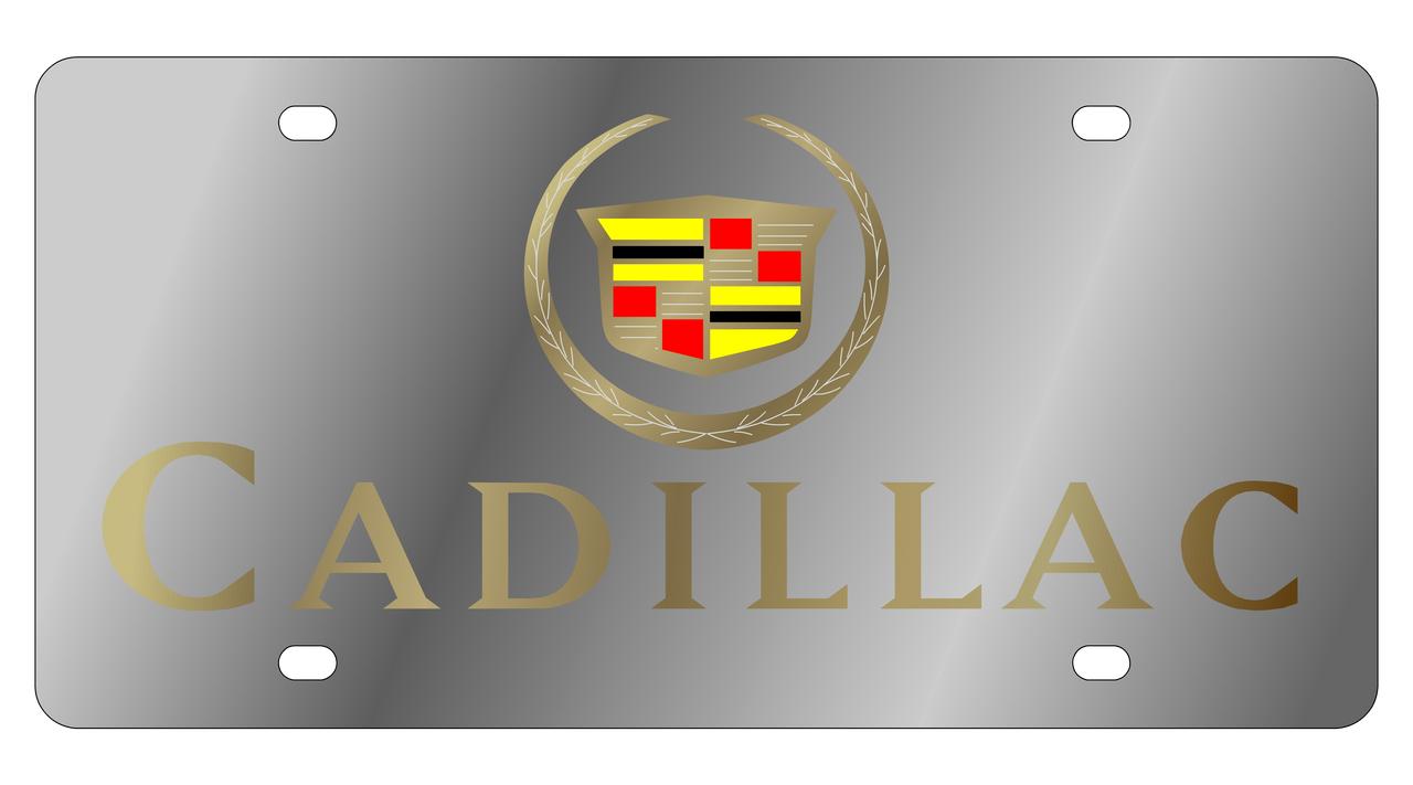 Cadillac Stainless Steel License plate