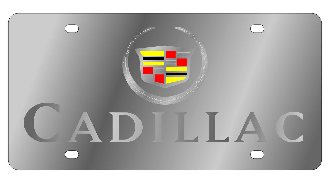 Cadillac Stainless Steel License Plate