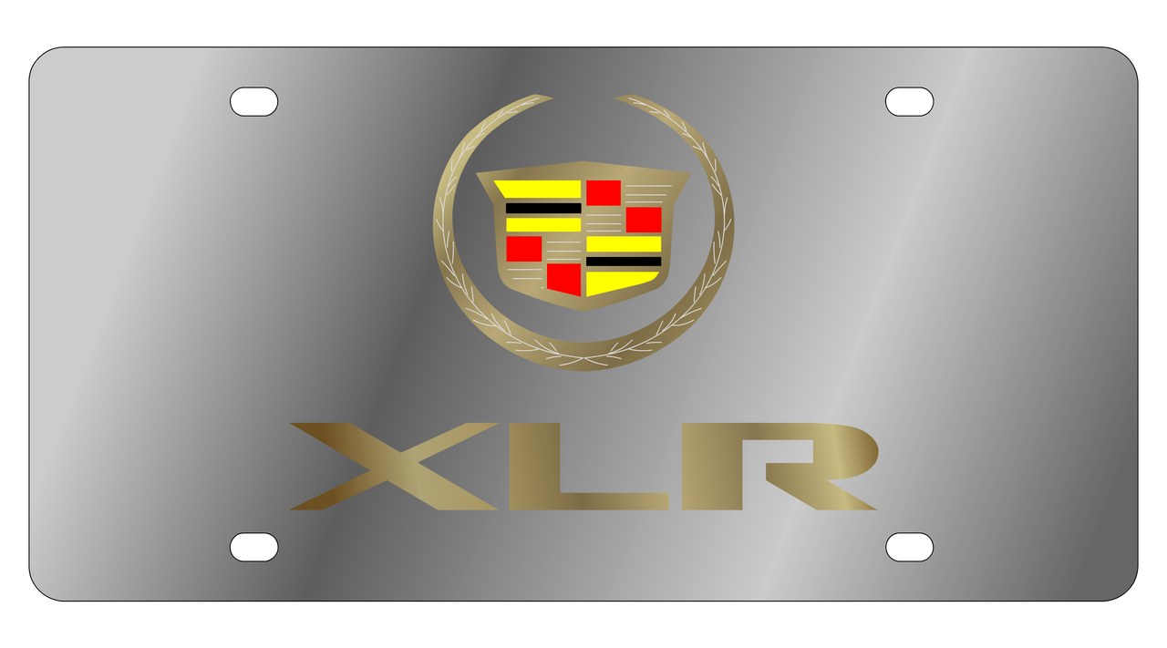 Cadillac XLR Stainless Steel License Plate