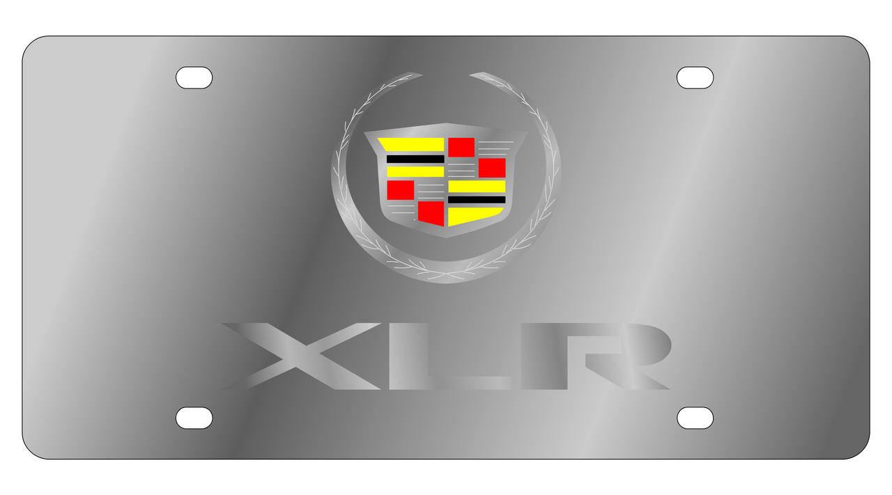 Cadillac XLR Stainless Steel License Plate