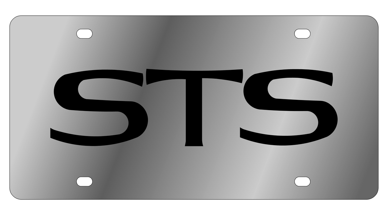 Cadillac STS Stainless Steel License Plate