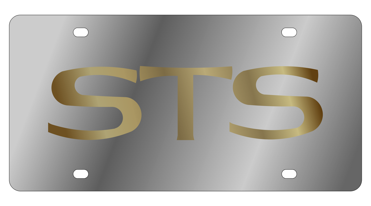 Cadillac STS Stainless Steel License Plate